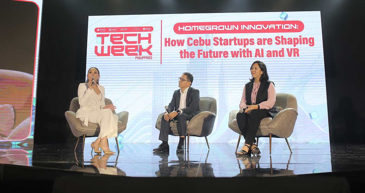 Norman Curato on stage at Tech Week Philippines 2025 Cebu Startup Panel